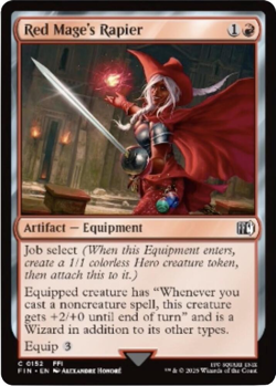 MTG magic 1x Red Mage's Rapier FOIL (M/NM) Final Fantasy - Image 1