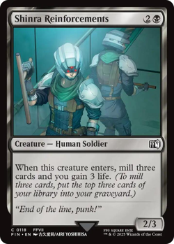 MTG magic 1x Shinra Reinforcements FOIL (M/NM) Final Fantasy - Image 1