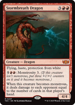 MTG Magic 1x Stormbreath Dragon (M/NM) Commander Tarkir Dragonstorm - Image 1