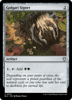 MTG Magic 1x Golgari Signet (M/NM) Commander Bloomburrow - Image 1