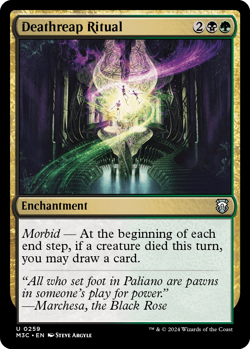 Magic MTG 1x Deathreap Ritual RIPPLE FOIL (M/NM) Commander Modern Horizon 3 - Image 1