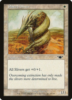 MTG magic 1x Plated Sliver (LP) Legions - Image 1