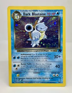 Dark Blastoise Team Rocket Holo Unlimited 3/82 WOTC Pokemon - Image 1