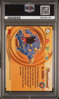 2003 Topps Pokemon Advanced 32 Exploud PSA 10 POP 4 Low Pop Gem Mint - Image 2