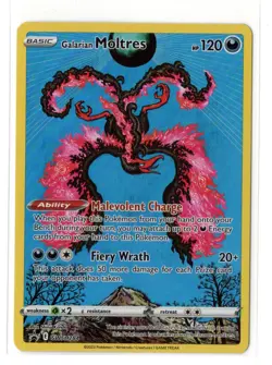 Pokemon TCG - Crown Zenith - Galarian Moltres SWSH284 Black Star Promo NM - Image 1