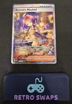 Pokemon Acerola's Mischief With Mimikyu Mega Evolutions SIR 183/132 - Image 1