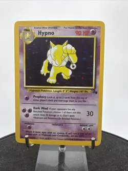 Pokemon TCG Hypno Fossil 8/62 Holo Unlimited Holo Rare - Image 2