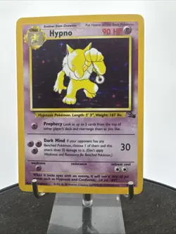 Pokemon TCG Hypno Fossil 8/62 Holo Unlimited Holo Rare - Image 3