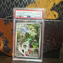 PSA 10 GEM MT Floragato #197 Illustration Rare Pokemon Paldea Evolved EN 2023 - Image 1