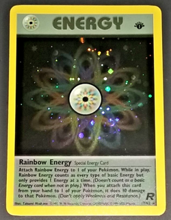 1ST EDITION - RAINBOW ENERGY #17/82 - POKEMON TEAM ROCKET - HOLO RARE (EX/NM) - Image 2