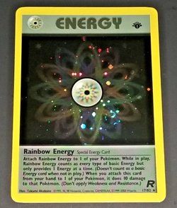 1ST EDITION - RAINBOW ENERGY #17/82 - POKEMON TEAM ROCKET - HOLO RARE (EX/NM) - Image 3