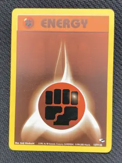 Fighting Energy 127/132 Pokemon 2000 Gym Heroes 1st Edition LIGHTLY PLAYED LP - Image 1