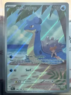 2025 Pokemon MISTY'S LAPRAS #194/182 Destined Rivals - Illustration Rare English - Image 1