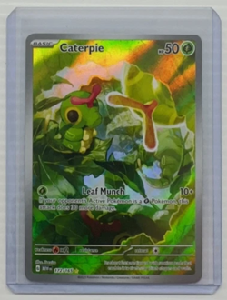 Pokemon 151 TCG Caterpie 172/165 Scarlet & Violet 151 Holo Illustration Rare NM - Image 1