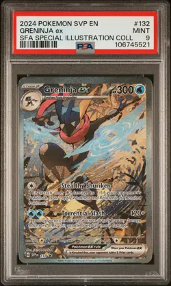 Greninja Ex #132 PSA 9 - 2024 Pokemon SV Promos - Image 1