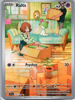 Pokemon TCG Ralts 211/198 Scarlet & Violet Holo NM - Image 1