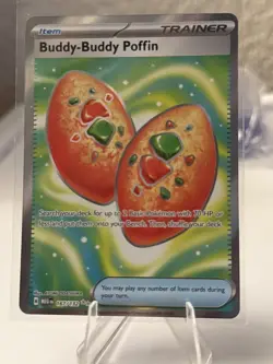 Buddy Buddy Poffin 167/132 Mega Evolution Secret Rare Full Art Pokemon - Image 1