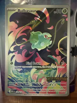Bulbasaur Stamped Promo Illustration Rare - #133/132 - Pokemon Mega Evolutions - Image 1