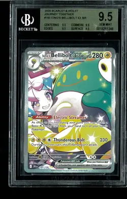BGS 9.5 Iono's Bellibolt ex - 183/159 - JTG Journey Together Graded Pokemon - Image 1