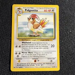 Pokemon TCG Pidgeotto Base Set 22/102 Regular Unlimited Rare - Image 1
