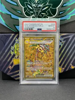 2024 POKEMON SSP EN-SURGING SPARKS HYPER RARE #248 ALOLAN EXEGGUTOR EX PSA 10 - Image 1