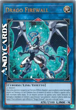 DRAGO FIREWALL • (Firewall Dragon) • Rara Oro • MGED IT141 • Unl • Yugioh! - Image 1