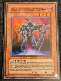 YUGIOH OGRE OF THE SCARLET SORROW ABPF-EN005 SUPER (NM) - Image 1