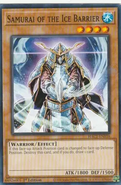 Yugioh! Samurai of the Ice Barrier - HAC1-EN038 - Common - 1st Edition Near Mint - Image 4