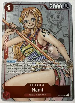 One Piece Card Game Nami OP01-016 Premium Card Collection 25th Edition English - Image 1