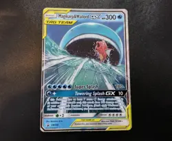 Magikarp & Wailord GX SM166 Standard Size Full Art Black Star Promo Card HP - Image 1