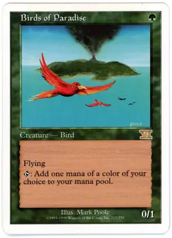 BIRDS OF PARADISE [6ED - CLASSIC SIXTH EDITION] - MTG VINTAGE CARD [VERY GOOD] - Image 1
