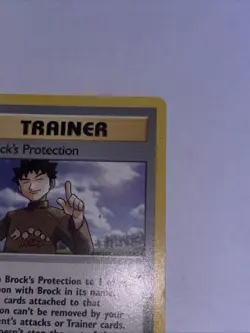 Brock’s Protection 101/132 Gym Challenge Pokemon Card Trainer Vintage Rare Card - Image 5