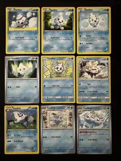 9x Vanillite Vanillish Vanilluxe Pokemon Card Lot Cute Pokemon W/ XY Era - Image 1