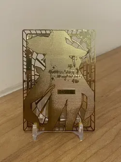 Megumin 045/200 - Goddess Story Custom Anime Waifu Doujin Gold Metal Card - Image 2
