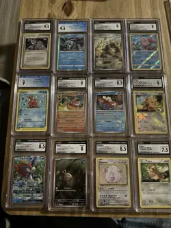 (12 Graded Cards Lot) Pokemon Graded CGC 9.5-7.5 - Image 1