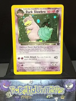 Pokemon Card Dark Slowbro 12/82 Holo Rare Team Rocket Set WOTC Played - Image 1