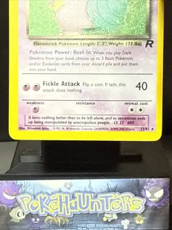 Pokemon Card Dark Slowbro 12/82 Holo Rare Team Rocket Set WOTC Played - Image 3