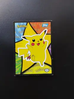 Pikachu Sticker Card Pokemon The First Movie HP Vintage WOTC - Image 1