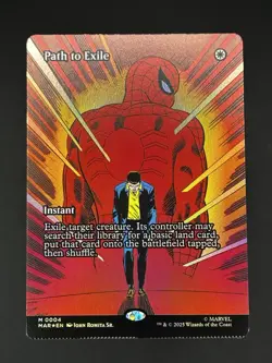 MTG Path to Exile - Borderless, English Marvel Eternal-Legal - Foil - CRIMP - Image 1