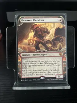 Generous Plunderer (Showcase) #41 - Mythic - MTG OTJ: the Big Score Regular NM - Image 1