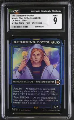 THE THIRTEENTH DOCTOR Doctor Who Showcase Foil Mythic CGC 9 MTG EDH - Image 1