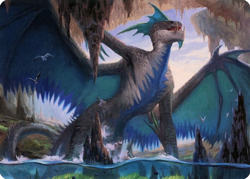 1x Art Series (20/81) - Murktide Regent MTG Modern Horizons 2 NM Magic Regular - Image 4