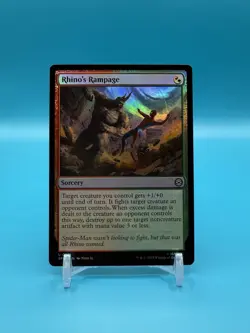 Rhino’s Rampage - Marvel’s Spider-Man (SPM) - MTG - FOIL - NM - Image 1