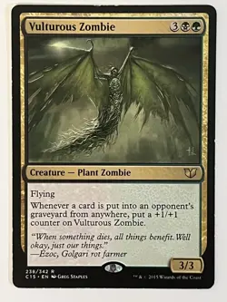 Vulturous Zombie Commander Non-Foil Regular MTG LP - Image 1