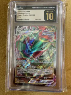 Rayquaza VMax 102/159 Crown Zenith CGC Pristine 10 2023 Pokemon TCG - Image 1