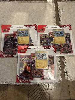 Pokemon Destined Rivals 3-Pack Blister Sealed - Image 1