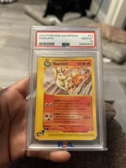 2003 Pokemon Aquapolis Rapidash GEM MT 10 #31/147 - Image 1