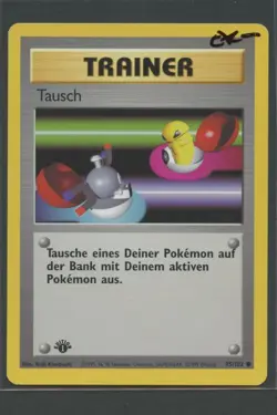 Tausch 1. Edition | Basis Set 95/102 | Pokemon Karte Deutsch EXC- Base Set 1999 - Image 1