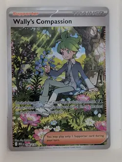 Wally's Compassion 186/132 Special Illustration Rare Pokemon Mega Evolution NM - Image 1