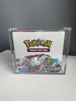 Pokemon TCG Paradox Rift Booster Box 36 Packs New & Sealed with Acrylic Case - Image 1